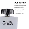 BN Parfums White Afghan Premium Scent, Powdery, Sweet & Oud, Soothing Fragrance, Long Lasting Perfume Spray For Men, 100ml. 