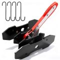 Quick Ratchet Brake Piston Wrench Extender 360° Rotating Caliper Tool with 4 Hooks Universal Auto Repair Tool.