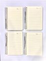 Clear Cover Spiral Notebook Set of 4. 