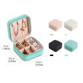 Mini Jewelry Storage Box Portable Home Travel Earrings Necklace Storage Case for Women Ring Organizer PU Leather Display Case. 