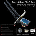 FENVI WiFi 5 AC1200 PCI-E Wireless Adapter BT4.0 Dual Band 2.4G/5GHz 802.11AC Network Card Desktop Laptop PC For Windows 7/10/11. 