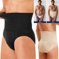 Men High Waist Compression Shorts Underwear Tummy Control Shapewear Briefs Slimming Body Shaper Belly Girdle. 