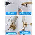 Battery Wall Lamp Black Gold 66cm Rechargeable Cordless LED Wall Lamp Remote Dimming Modern Bedroom Decor Lighting Wiring Free. 