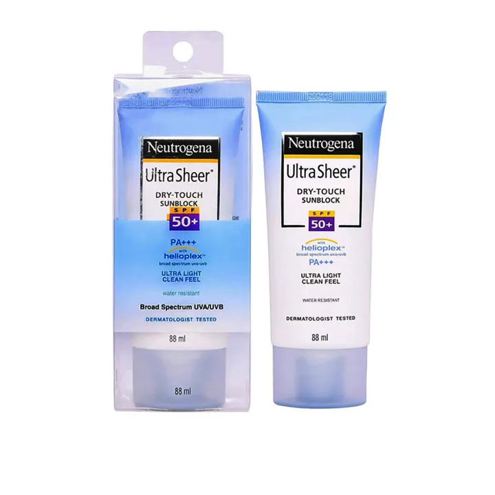 Neutrogena%C2%AE%20Ultra%20Sheer%20Dry%20Touch%20Sunblock%20SPF%2050+%2088ml%20-%20Image%204