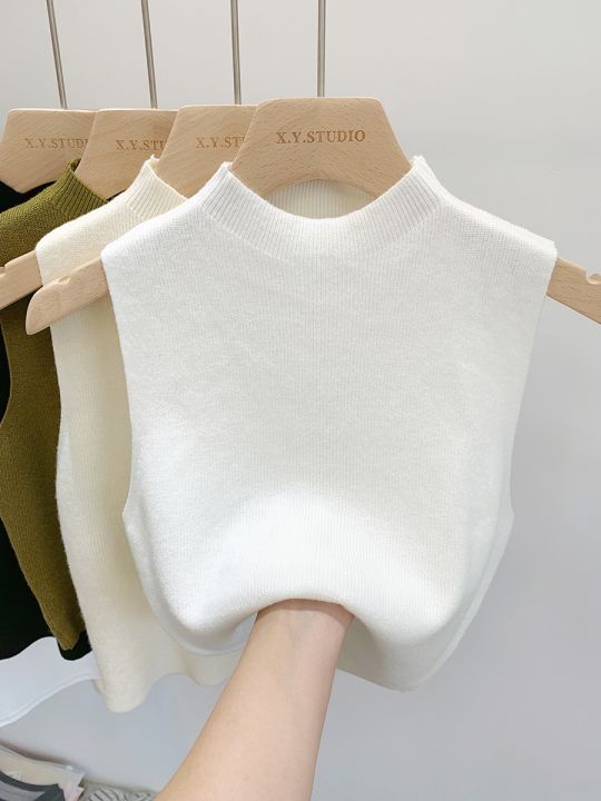 Women%20Knitted%20Tank%20Top%202026%20Spring%20Summer%20Slim%20Sweater%20Short%20Sleeveless%20Solid%20Spring%20Autumn%20Sweaters%20Pullovers%20-%20Image%208