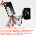 36V 48V 60V 64V 350W/500W/1000W/1500W 25A Brushless Motor sine wave Controller with LCD Speed Display for E-bike e-motorcycle.