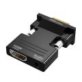HDMI-compatible Female To VGA Male Converter VGA to HDMI Female Adapter For PC Laptop to HDTV Projector Video Audio Converter. 