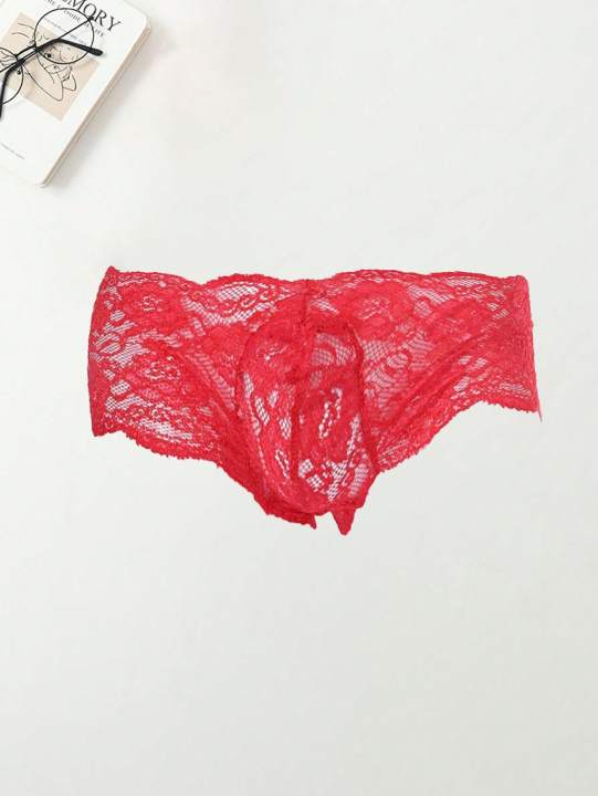 3PCS%20Floral%20print%20solid%20color%20casual%20basic%20knitted%20fabric%20Men's%20triangle%20underwear%20%20mesh%20loose%20underwear%20-%20Image%202