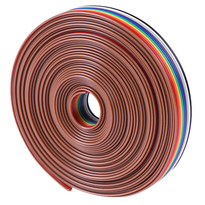 NEW%205%20meters/lot%20Ribbon%20Cable%2010%20WAY%20Flat%20Cable%20Color%20Rainbow%20Ribbon%20Cable%20Wire%20-%20Image%203