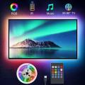 TV Backlight Music Sync USB Powered RGB5050 LED Strip Light for 15 - 80 Inch TV, Mirror, PC. 