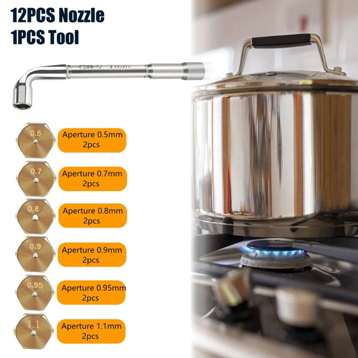 Brass%20Nozzle%20Set%2012PCS%20for%20Gas%20Stove%20Conversion%20Natural%20Gas%20G25%20Cooktops%200.5/0.7/0.8/0.9/0.95/1.1mm%20With%20Sleeve%20-%20Image%206