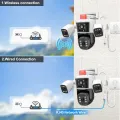 DIDseth Outdoor IP Camera, 8K, 16MP, WiFi, 4 Lens Screens, 10X Zoom, Human Auto Tracking, CCTV Video Surveillance, Panoramic Cam. 
