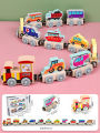 Montessori Magnetic Wooden Train Toys Early Educational Cognition Animal Toy Sorting Learning Teaching Car Cartoon Set For Kids. 