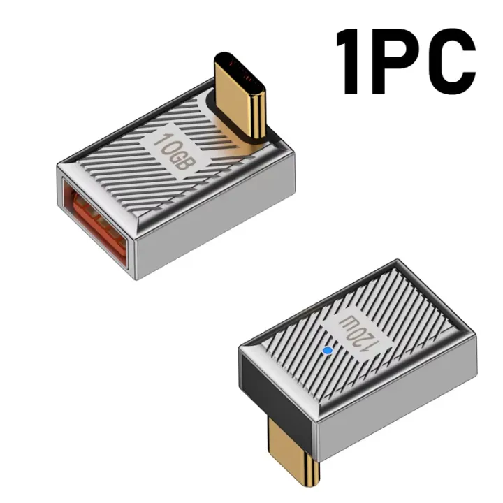 120W USB Type C OTG Adapter USB A to USB C Fast Charge Converter 10Gbps ...
