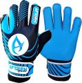 Kids Goalkeeper Gloves Soccer Goalie Football Glove Super Grip Double Wrap Wristband Training Gloves For Boys kids Children. 