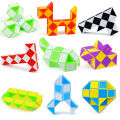 1Pc Magic Ruler 24 Mini Twist Snake Ruler Puzzle Folding Puzzle Cube Educational Toys Kids Brain Teaser Foldable Party  Toy. 
