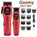 GEEMY 8046 NEW PROFESSIONALHAIR CLIPPER & TRIMMER SET 2in1 Machine GM8046  Type C By PropShop. 