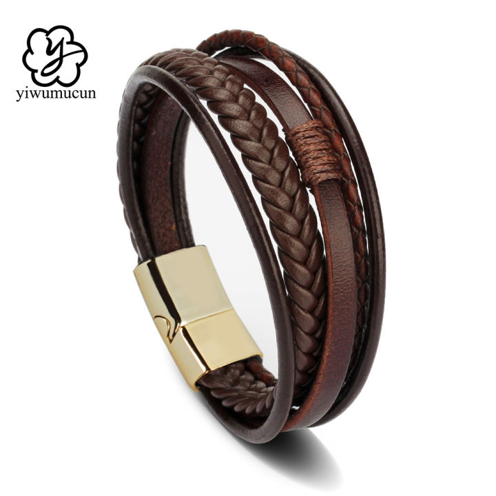 Trendy%20Leather%20Bracelets%20For%20Men%20Stainless%20Steel%20Bracelet%2021CM%20Multilayer%20Braided%20Rope%20Bracelets%20for%20Male%20Jewelry%20%20-%20Image%205
