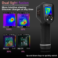 UWEI Infrared Thermal Imager Handheld Thermal Imaging Camera USB Rechargeable 8GB Card Color Display 0.01-1 Emissivity Carry Box. 