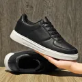 Fashion Leather Men White Sneakers Breathable Comfort Classic Casual Shoes Mens Outdoor Walking Shoes Couple Footwear Size 36-47. 