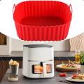 Silicone Air Fryer Oven Baking Plate Pizza Fried Chicken Silicone Basket Reusable Air Fryer Liner Accessory Silicone Air Fryer.