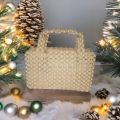 Hand Made Beaded Crystal Bag. 