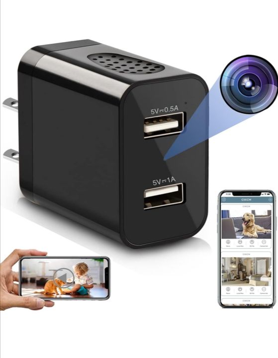 Charger camera - Mobile charger camera - Wireless WiFi camera with ...