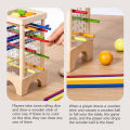 Wooden Stick Board Game Parent Child Interaction Montessori Wooden Toys, 4-sided Acrylic Cylinder Game, Stick Picking Game.