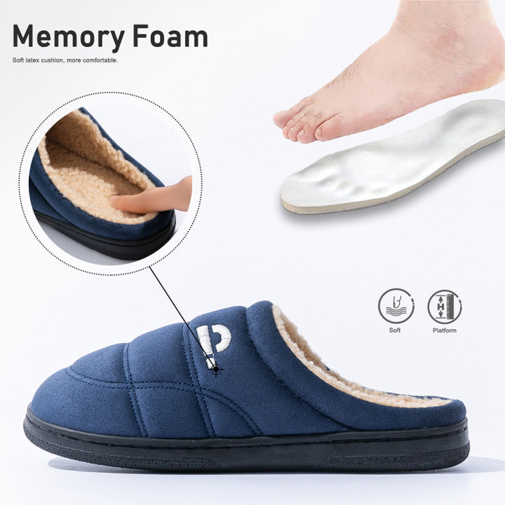 Men's%20Suede%20Slippers%20with%20TPR%20Sole%20Comfortable%20Soft%20Warm%20Sewn%20with%20Memory%20Sponge%20Pad%20Winter%20Indoor%20Living%20Room%20Shoes%20-%20Image%202