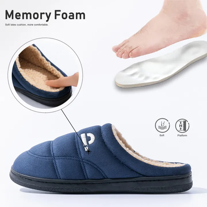 Men's%20Suede%20Slippers%20with%20TPR%20Sole%20Comfortable%20Soft%20Warm%20Sewn%20with%20Memory%20Sponge%20Pad%20Winter%20Indoor%20Living%20Room%20Shoes%20-%20Image%202