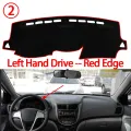 Anti-Slip Dashboard Cover Protective Pad Car Accessories Sunshade Carpet for Hyundai Solaris Accent 2011-2017 RB. 