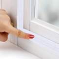 Door Stop helps reduce wind noise, dust, mosquito, window seal, self-adhesive, 1 roll, sliding window, door gap, dust strip. 