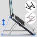 Multi-position Foldable & Portable Laptop Stand / Tablet Stand Premium Quality (Plastic Material). 