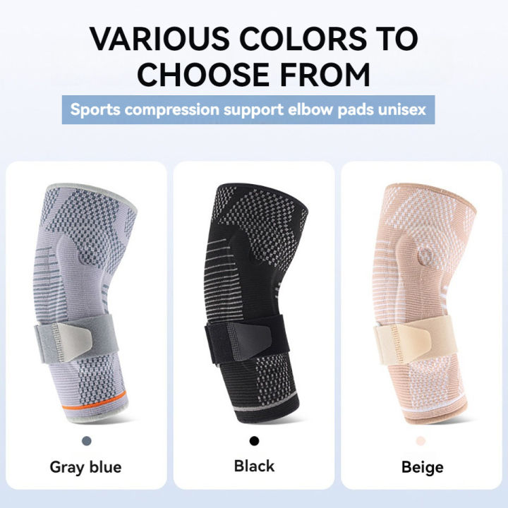 1Pcs%20Elbow%20Pads%20Silicone%20Compression%20Elbow%20Protection%20Sports%20Injuries%203D%20Knit%20Adjustable%20Elbow%20Support%20Tennis%20Basketball%20Unisex%20-%20Image%205