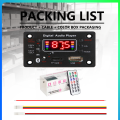 5V-12V Bluetooth Amplifier Board Complete Kit with Remote Display Power Adapter Cable &  Box for Car PC DIY Speaker Home. 