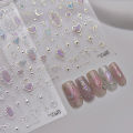1pcs 5D Shell Light Nail Stickers Fashion Gold Border Love Heart Bowknot Moon Star Art Decal High Quality Manicure Decorations.
