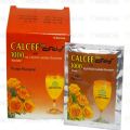 Calcee 1000mg Sachets Orange Flavor Enriched Calcium lactate Gluconate. 