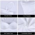 Women Crop Top Sexy Bra Seamless Tank Tops 2023 Summer Female White Strap Top Backless Camisole Solid Croppe. 