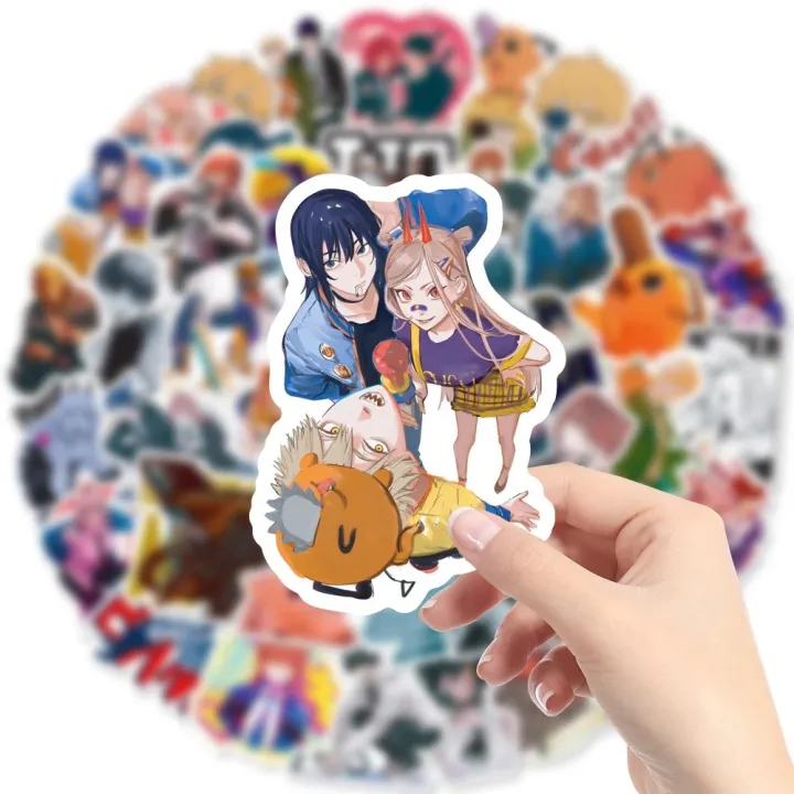 10/30/50pcs%20Pochita%20Chainsaw%20Man%20Stickers%20Cool%20Denji%20Makima%20Sticker%20Waterproof%20Skateboard%20Luggage%20Motorcycle%20Funny%20Anime%20Decals%20-%20Image%203