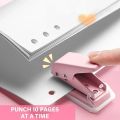 Mini Hole Punch 1 Hole Cute Paper Punch Portable Round Hole Puncher Paper Cutter Kawaii Office School Supplies Stationery Items.