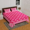 Twill Cotton Bed Sheet with Two Pillow Cover. 