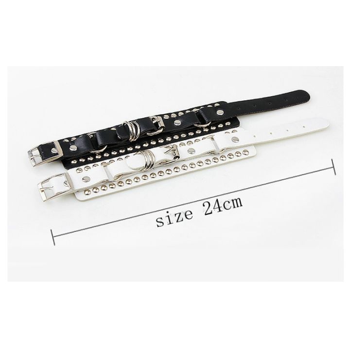 Black%20Leather%20Wristband%20Bracelet%20Cuff%20Goth%20Gothic%20Punk%20Bracelets%20Women%20Men%20Spikes%20Rivet%20Stud%20Bangle%20Cosplay%20Rock%20Unisex%20Jewelry%20-%20Image%203