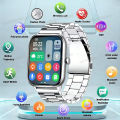 Smart Watch Men 2.01 Inch AMOLED Screen Waterproof Multiple Sport Mode Fitness HD Bluetooth Calls Smartwatch Men Women Bracelet.