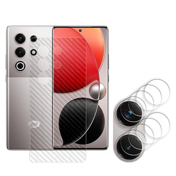 Itel S25 Ultra Transparent Skin With 9h Glass Camera Protector