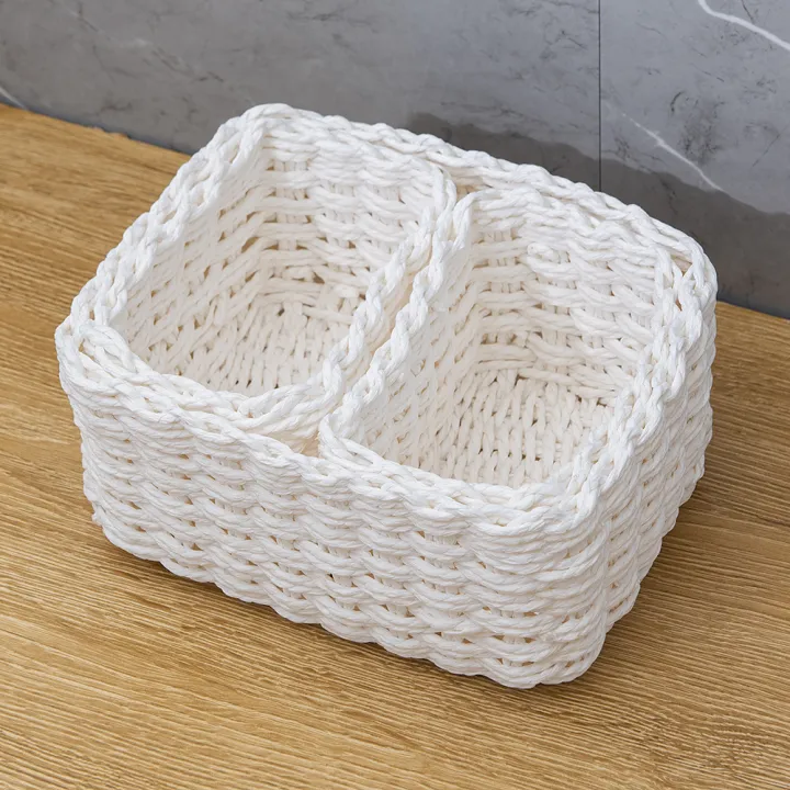 3pcs%20Handmade%20Straw%20Woven%20Soft%20Storage%20Round%20Paper%20Rope%20Storage%20Basket%20for%20Organizing%20Decorative%20Storage%20Bins%20Office%20Storage%20Box%20-%20Image%204