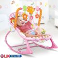 Toddler Baby Rocker with Musical Toy Bar and Vibration - Blue. 