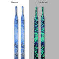 New Luminous Shoelaces for Sneakers Flat Splash-ink Shoe Laces Fluorescent Glowing Running Boot Shoelace Cool Shoestrings 1Pair.