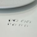 [Genuine silver certified] suwann.na.shop [price per pair] real silver earrings, diamond hoop earrings. 