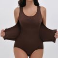 New Bodysuit Shapewear with Zipper Belt Women Tummy Control Fajas Body Shaper Waist Trainer Slimming Cincher Corset Tops. 