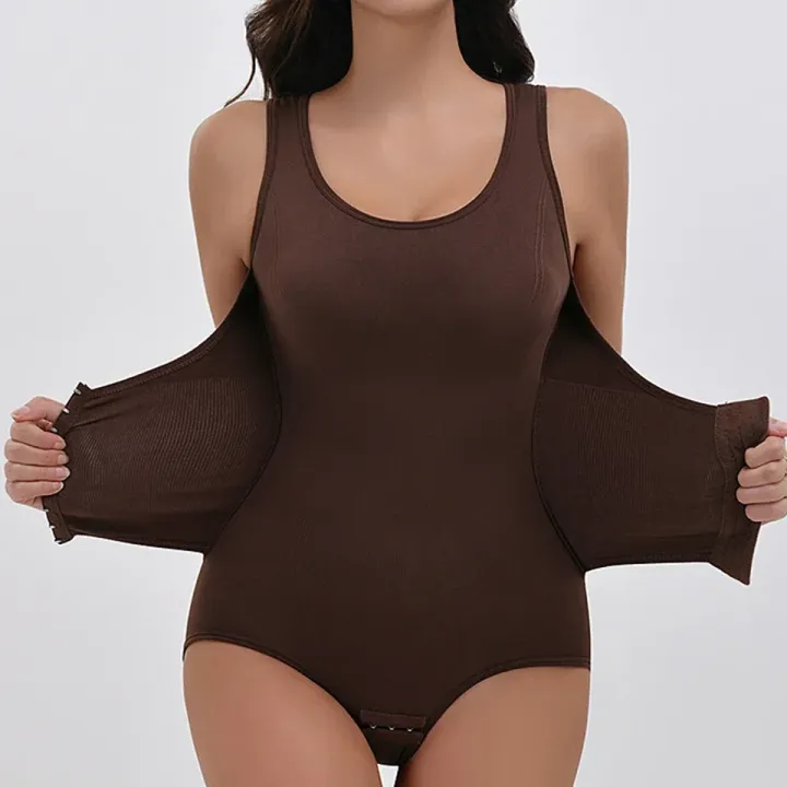 New%20Bodysuit%20Shapewear%20with%20Zipper%20Belt%20Women%20Tummy%20Control%20Fajas%20Body%20Shaper%20Waist%20Trainer%20Slimming%20Cincher%20Corset%20Tops%20-%20Image%203